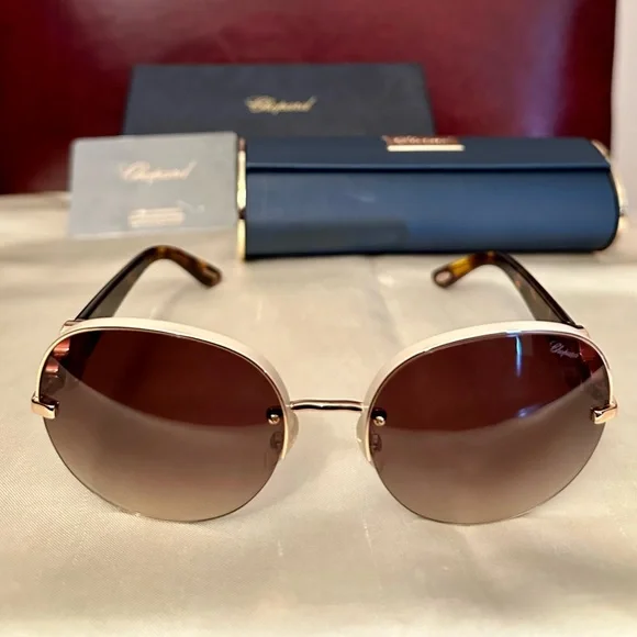 Chopard Accessories Chopard Sunglasses In Tortoise From Happy